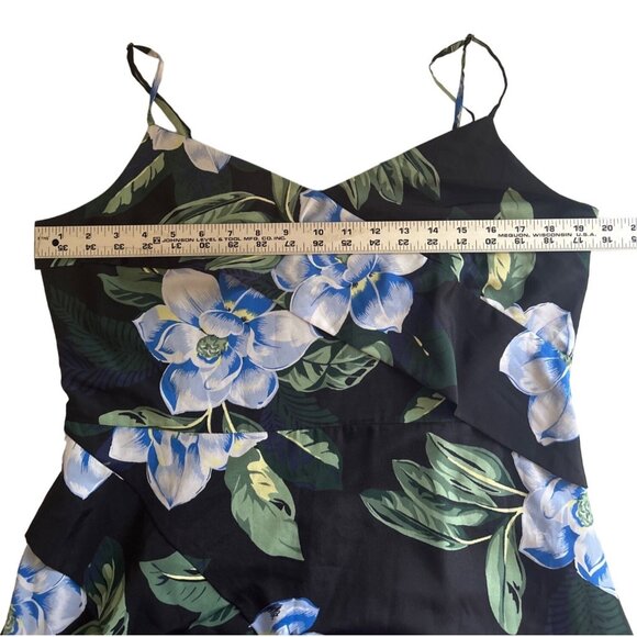 Banana Republic Sleeveless Floral Print Asymmetrical Summer Dress, Size 12 - Picture 6 of 8